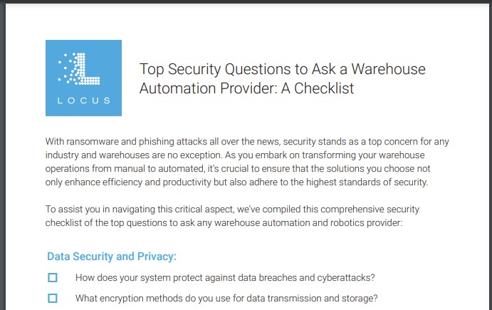 Cover of Security Checklist