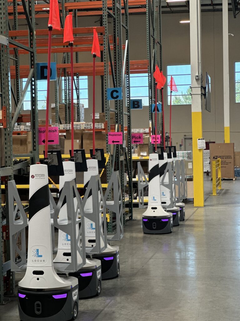 Robots in a Motivational Fulfillment warehouse