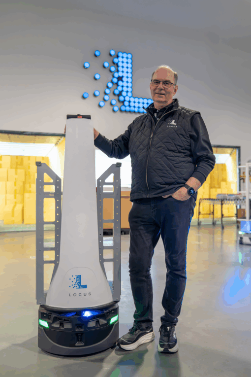 Rick Faulk with Locus Origin on Demo Floor