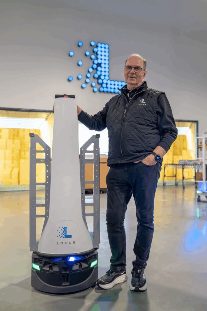 Rick Faulk with Locus Origin on Demo Floor